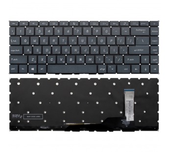 Клавиатура для MSI Modern 15 A4M темно-серая с белой подсветкой#1947024