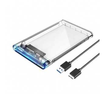 Бокс для 2.5" SATA HDD/SSD USB 3.0 (прозрачный)#2135112