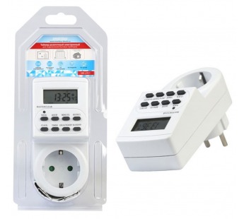 Таймер розеточный электронный Smartbuy суточный/недельный 3600Вт#2142424