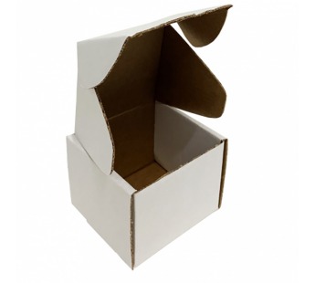 Коробка гофрокартон почтовая 70*70*60мм квад/белая  склад 1/100шт#1947615