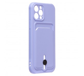 Чехол-накладка - SC304 с картхолдером для "Apple iPhone 12 Pro" (dark violet) (223195)#2100168