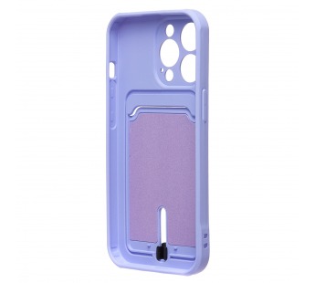 Чехол-накладка - SC304 с картхолдером для "Apple iPhone 13 Pro" (dark violet) (223192)#2100160