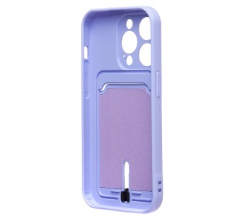 Чехол-накладка - SC304 с картхолдером для "Apple iPhone 14 Pro" (dark violet) (223196)#2100154