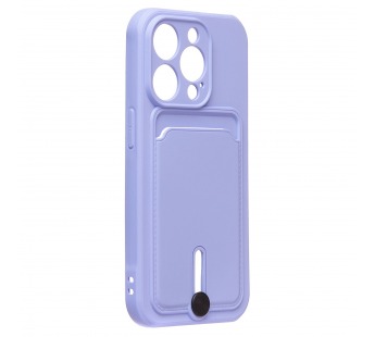 Чехол-накладка - SC304 с картхолдером для "Apple iPhone 14 Pro" (dark violet) (223196)#2100155