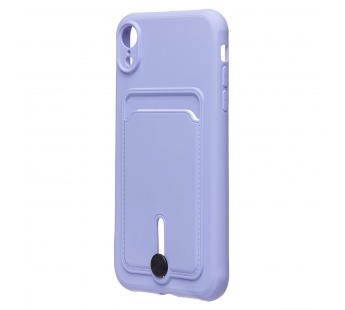 Чехол-накладка - SC304 с картхолдером для "Apple iPhone XR" (dark violet) (223190)#2139748