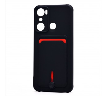 Чехол-накладка - SC304 с картхолдером для "infinix HOT 20i" (black) (222988)#2100576