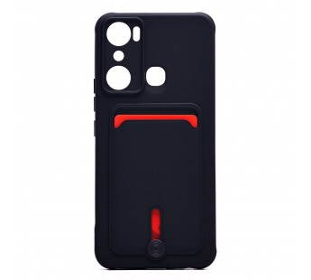 Чехол-накладка - SC304 с картхолдером для "infinix HOT 20i" (black) (222988)#2100578