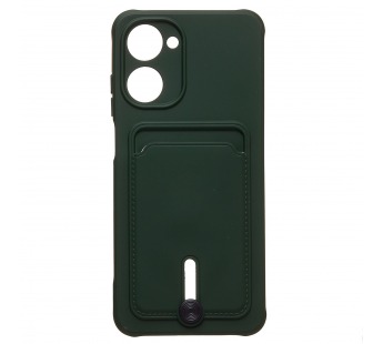 Чехол-накладка - SC304 с картхолдером для "OPPO realme 10 4G" (dark green) (223010)#1952094