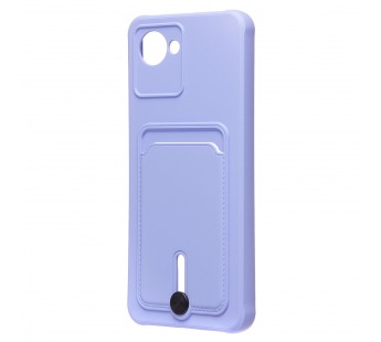 Чехол-накладка - SC304 с картхолдером для "Realme C30" (dark violet) (223215)#2100596