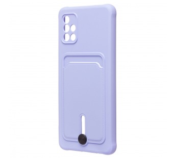 Чехол-накладка - SC304 с картхолдером для "Samsung SM-A515 Galaxy A51 4G" (dark violet) (223204)#2100540