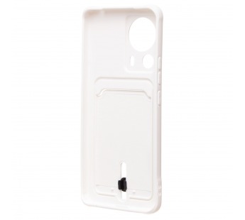 Чехол-накладка - SC304 с картхолдером для "Xiaomi 13 Lite" (white) (217995)#2100505