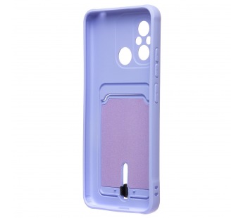 Чехол-накладка - SC304 с картхолдером для "Xiaomi Poco C55/Redmi 12C" (dark violet) (223223)#2100509