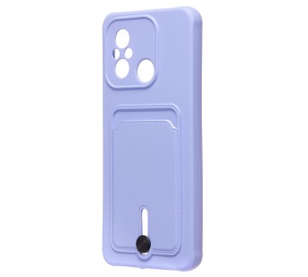 Чехол-накладка - SC304 с картхолдером для "Xiaomi Poco C55/Redmi 12C" (dark violet) (223223)#2100510