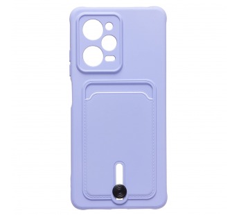 Чехол-накладка - SC304 с картхолдером для "Xiaomi Poco X5 Pro" (light violet) (218005)#1952063