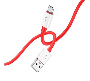 Кабель USB - micro USB Hoco X87 Magic 100см 2,4A  (red) (220489)#1949337