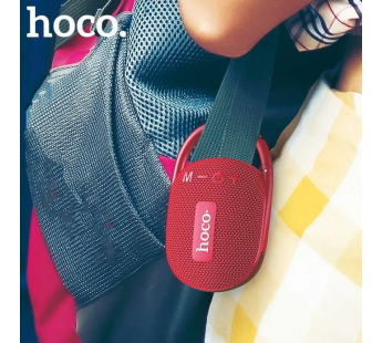 Портативная колонка Hoco HC17 (Bluetooth/USB/TF/FM/AUX) бордовая#1960026