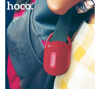 Портативная колонка HOCO HC17 (Bluetooth/USB/TF/FM/AUX) бордовая#1960026