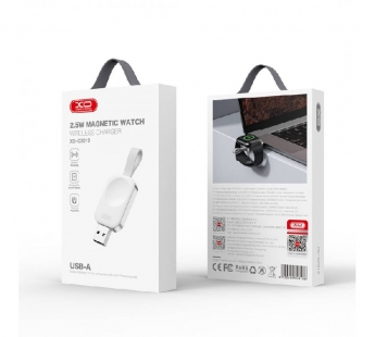 Портативное беспроводное зарядное устройство XO CX019 для Apple Watch USB, цвет белый#1949744