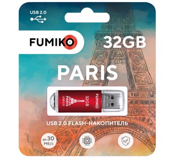 32GB накопитель Fumiko Paris красный#1947906