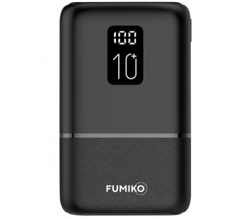 Внешний аккумулятор 10000 mAh FUMIKO PB09 (2USB/PD/Micro/дисплей) черный#2037521