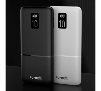 Внешний аккумулятор 10000 mAh FUMIKO PB10 (2USB/PD/Micro/дисплей) черный#2037876