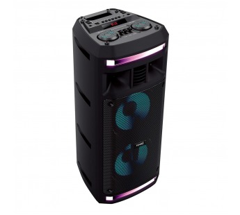 Портативная колонка FUMIKO Sample FBS41-01 (Bl/USB/TF/FM/AUX/микр/ПДУ/цветомуз/30Вт) черная#1966935