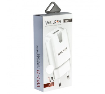 Сетевое З/У Micro USB WALKER WH-11 1.0А 1USB (белое) [21.11], шт#1990562