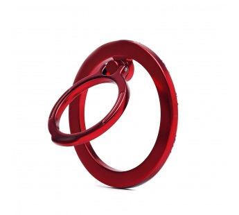 Держатель кольцо (Ring) Popsockets SafeMag металлическое (red) (222710)#1969133