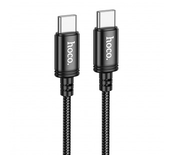 Кабель Type-C - Type-C Hoco X89 Wind PD 60W 100см 3A  (black) (220683)#2141637