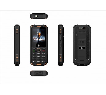 Мобильный телефон F+ (Fly) R240 Black/Orange (2.4"/0,08МП/2500mAh)#1948545