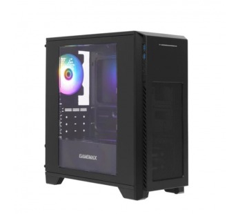 Корпус mATX Б_БП GameMax H603-2U3 (USB3.0,Audio,Blue Led,черный) [23.11], шт#2158926