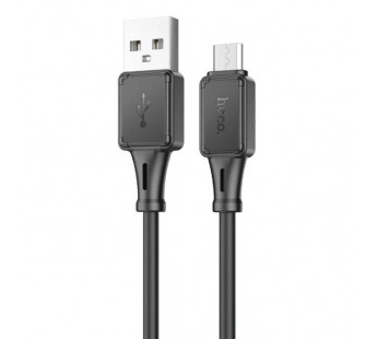 Кабель USB - Micro USB HOCO X101 (2.4A/1m/силиконовый) черный#1994727