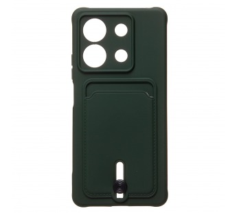 Чехол-накладка - SC304 с картхолдером для "Xiaomi Redmi Note 13 5G" (dark green) (223998)#1955442