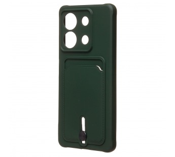 Чехол-накладка - SC304 с картхолдером для "Xiaomi Redmi Note 13 5G" (dark green) (223998)#1955443