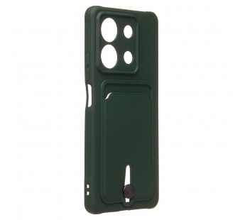 Чехол-накладка - SC304 с картхолдером для "Xiaomi Redmi Note 13 5G" (dark green) (223998)#1955444