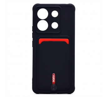 Чехол-накладка - SC304 с картхолдером для "Xiaomi Redmi Note 13 Pro" (black) (223989)#1955463