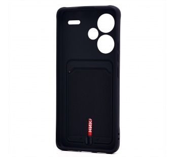 Чехол-накладка - SC304 с картхолдером для "Xiaomi Redmi Note 13 Pro+" (black) (223984)#1955422