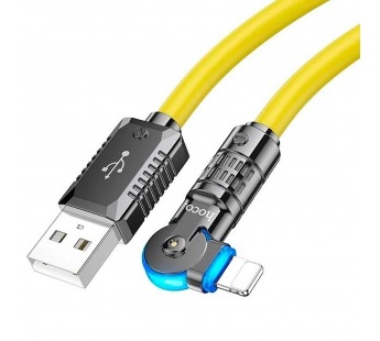 Кабель USB - Apple lightning Hoco U118 120см 2,4A  (yellow) (221395)#1969349
