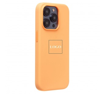 Чехол-накладка - Silicone Case SafeMag с анимацией для "Apple iPhone 15 Pro" (orange sorbet)(222545)#2069141