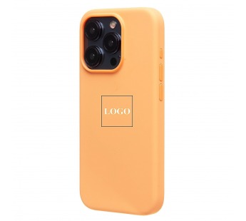 Чехол-накладка - Silicone Case SafeMag с анимацией для "Apple iPhone 15 Pro" (orange sorbet)(222545)#2069142