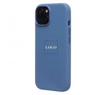 Чехол-накладка - Silicone Case SafeMag с анимацией для "Apple iPhone 15" (winter blue) (222532)#2069131