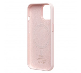 Чехол-накладка - Silicone Case SafeMag с анимацией для "Apple iPhone 15" (розовый мел) (222530)#2073626
