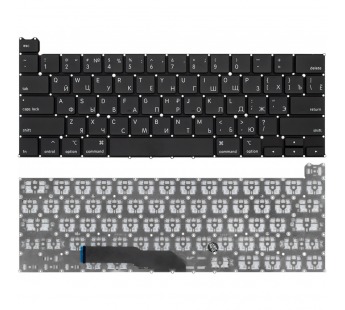 Клавиатура для Apple MacBook Pro 13" Retina A2251 Mid 2020 черная (горизонтальный Enter)#1951805