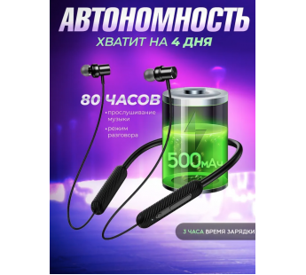 Спортивные Bluetooth-наушники HOCO ES70 (черный)#1951882