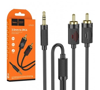 Кабель AUX на 2RCA HOCO UPA28  (черный) 1.5м#2133216