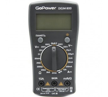 Мультиметр DigiM 800 GoPower#2045140