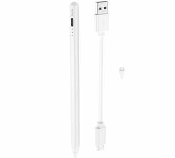 Стилус Hoco GM108 для iPad, быстрая зарядка, магнитный, белый#1952624