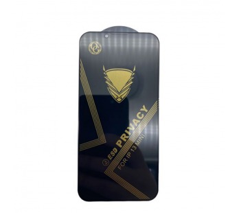 Защитное стекло iPhone 13 Mini (Golden Armor Антишпион OG ESD) тех упаковка Черное#2134558