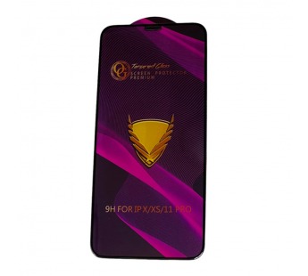 Защитное стекло iPhone X/XS/11 Pro (Golden Armor OG ESD) тех упаковка Черное#2074707