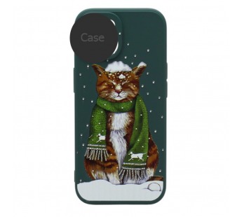 Чехол-накладка NEW ERA Winter для Apple iPhone 14 Pro Max/6.7 (006) темно зеленый#1954596